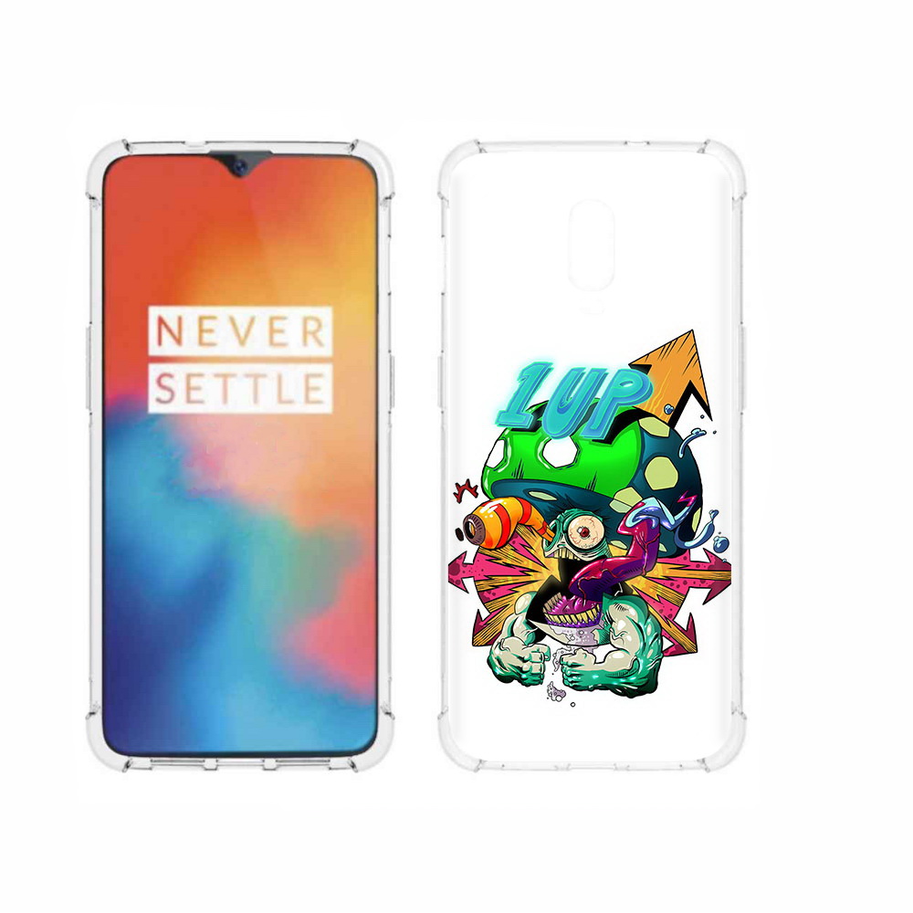 

Чехол MyPads Tocco для OnePlus 6T сильный гриб абстракция, Прозрачный, Tocco