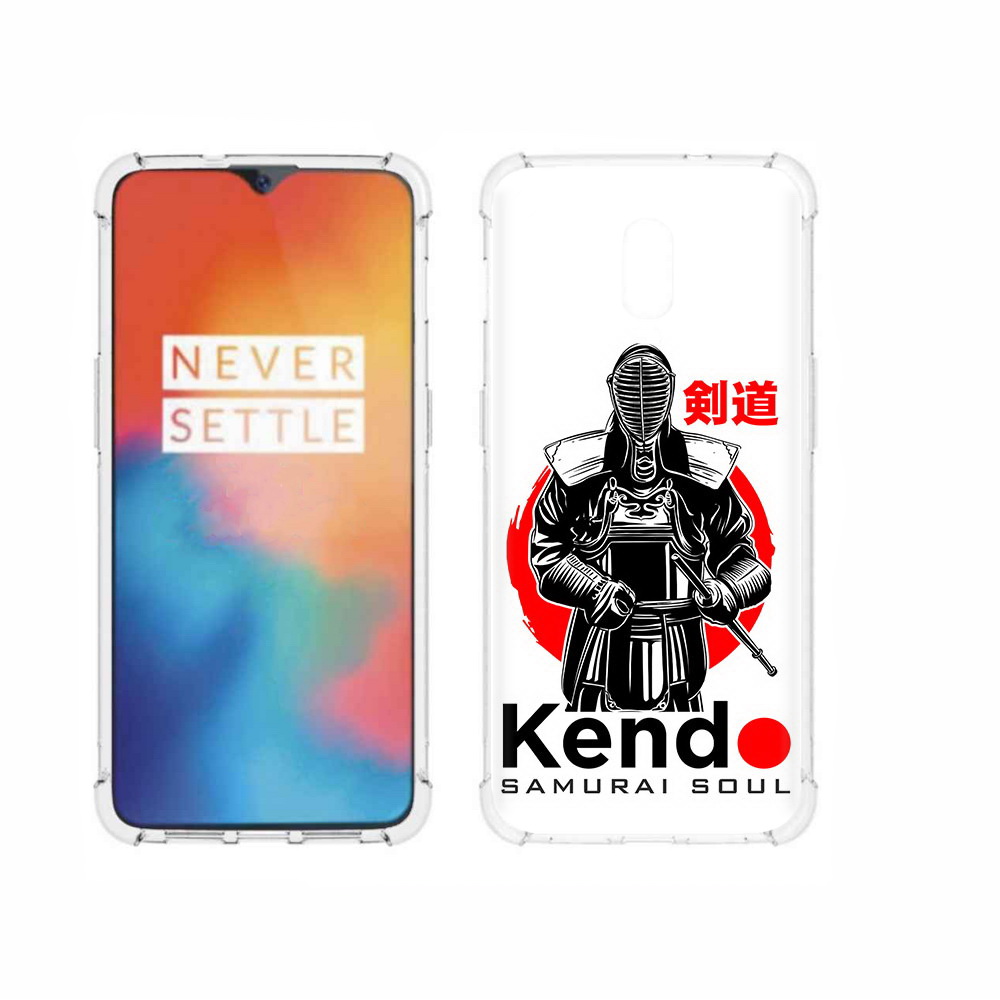 

Чехол MyPads Tocco для OnePlus 6T рисованый самурай, Прозрачный, Tocco