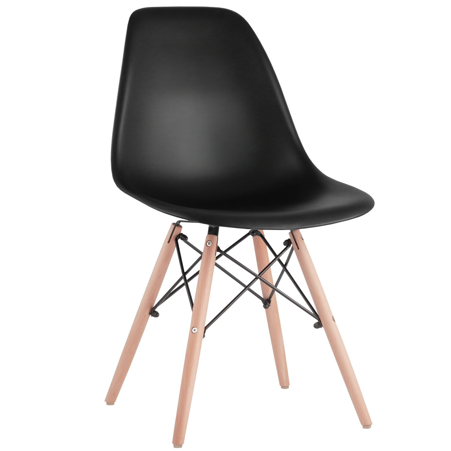 Комплект стульев 4 шт. Brabix Eames CF-010 черный/бежевый