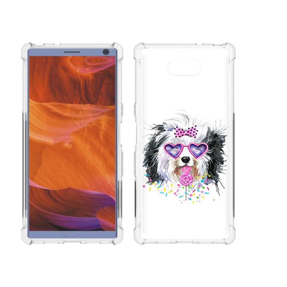 

Чехол MyPads Tocco для Sony Xperia 10 Plus пушистик, Прозрачный, Tocco