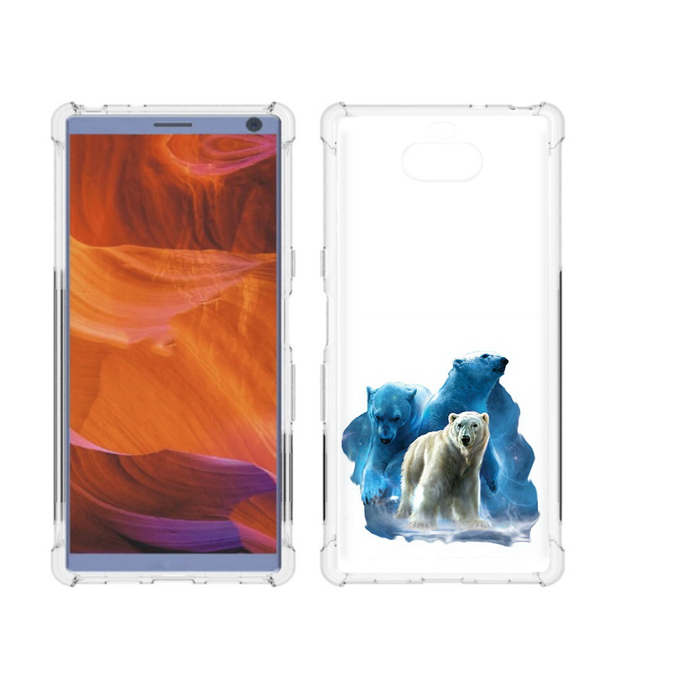 

Чехол MyPads Tocco для Sony Xperia 10 Plus полярный медведь, Прозрачный, Tocco