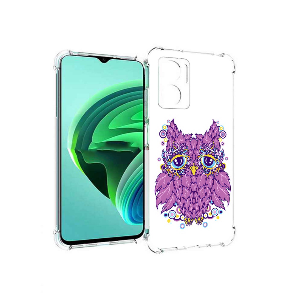 Чехол MyPads Розовая сова для Xiaomi Redmi Note 11E 5G/Redmi 11 Prime 5G/Redmi 10 5G
