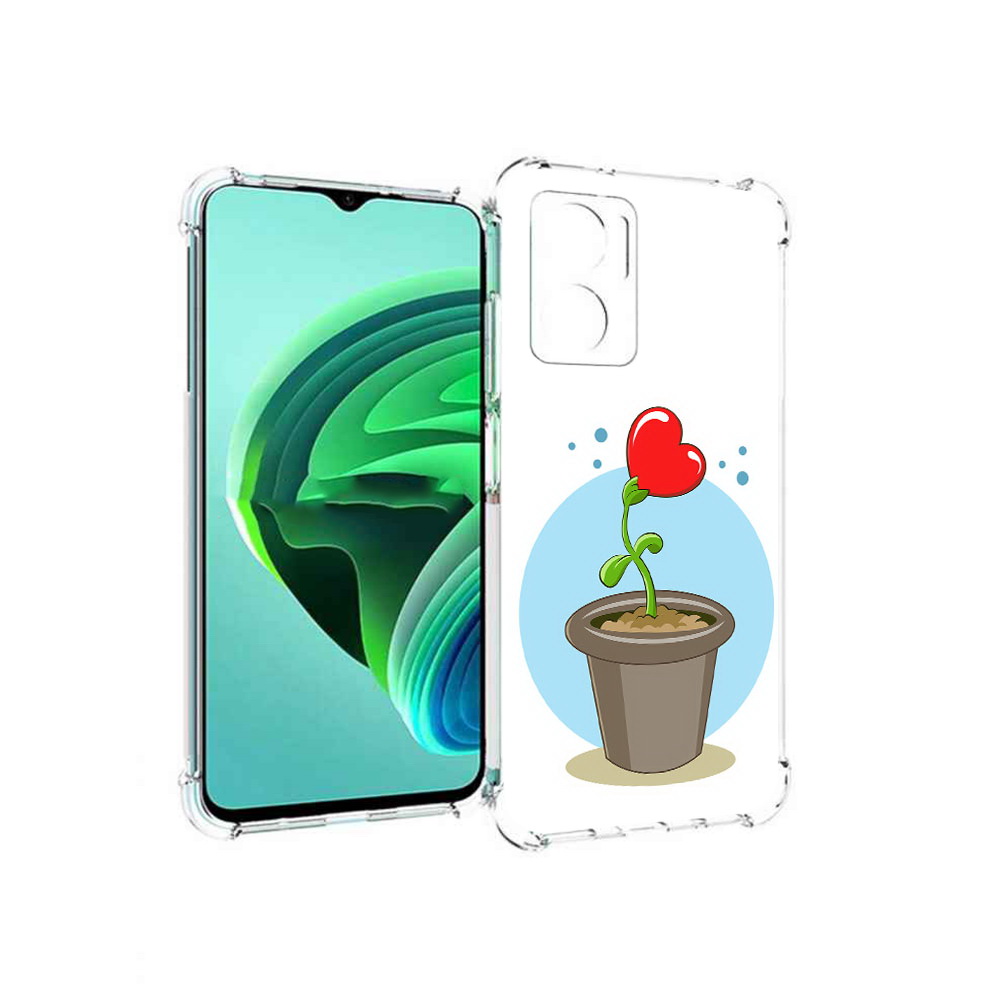 

Чехол MyPads Растение любви 14 февраля для Xiaomi Redmi Note 11E 5G, Прозрачный, Tocco