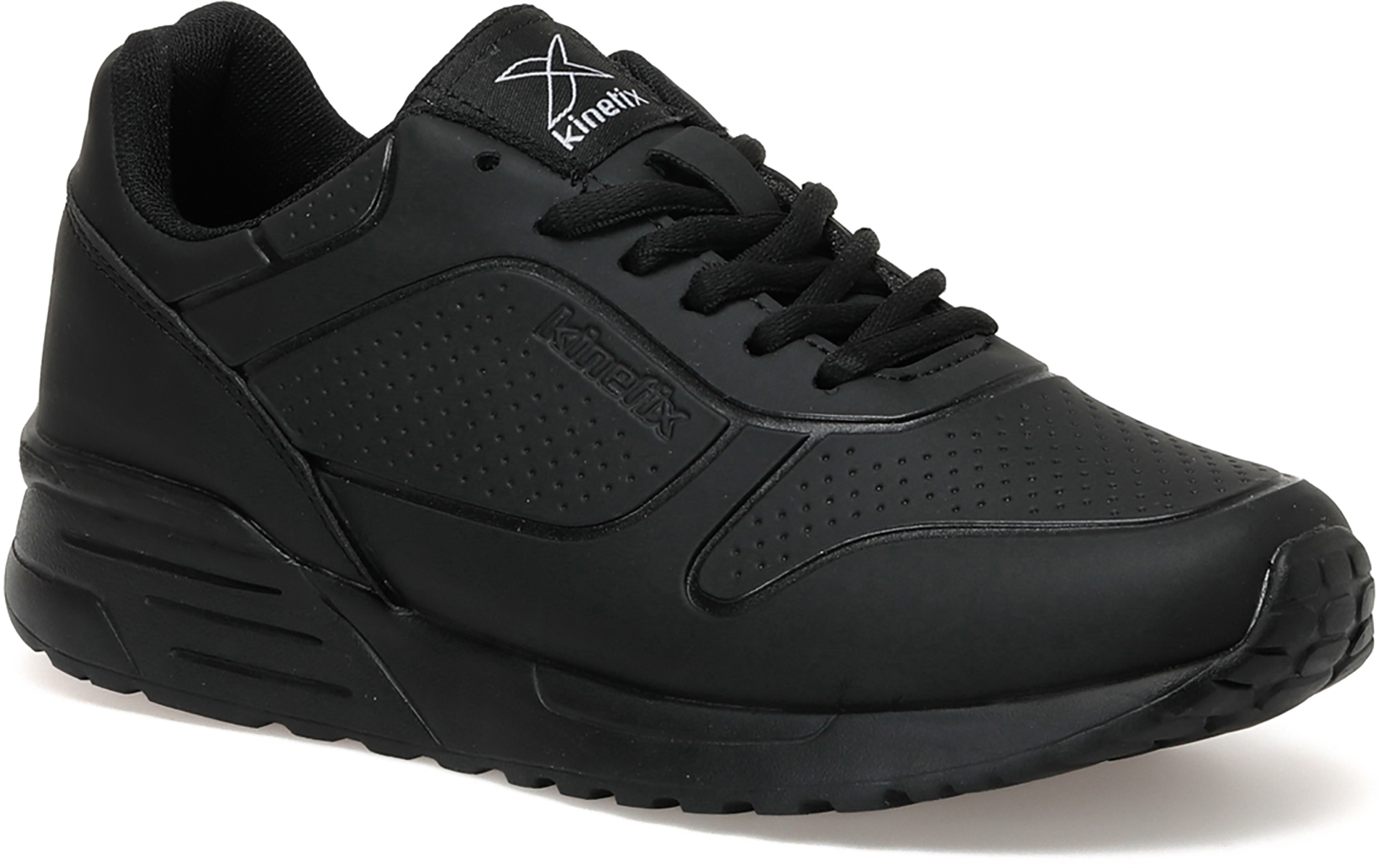 Кроссовки женские Kinetix BLACK SNEAKER NERTON PU W 2PR черные 37 EU