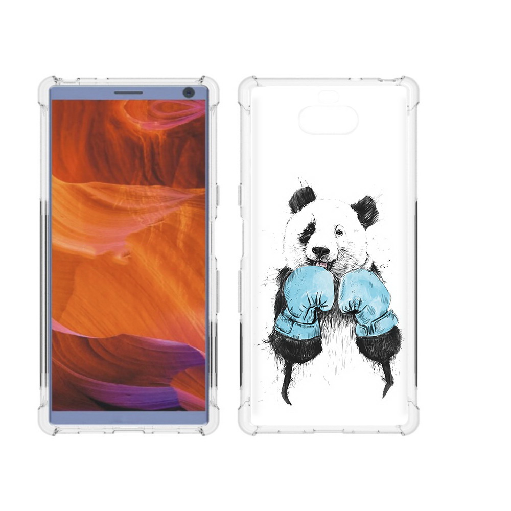 

Чехол MyPads Tocco для Sony Xperia 10 Plus панда боксер, Прозрачный, Tocco