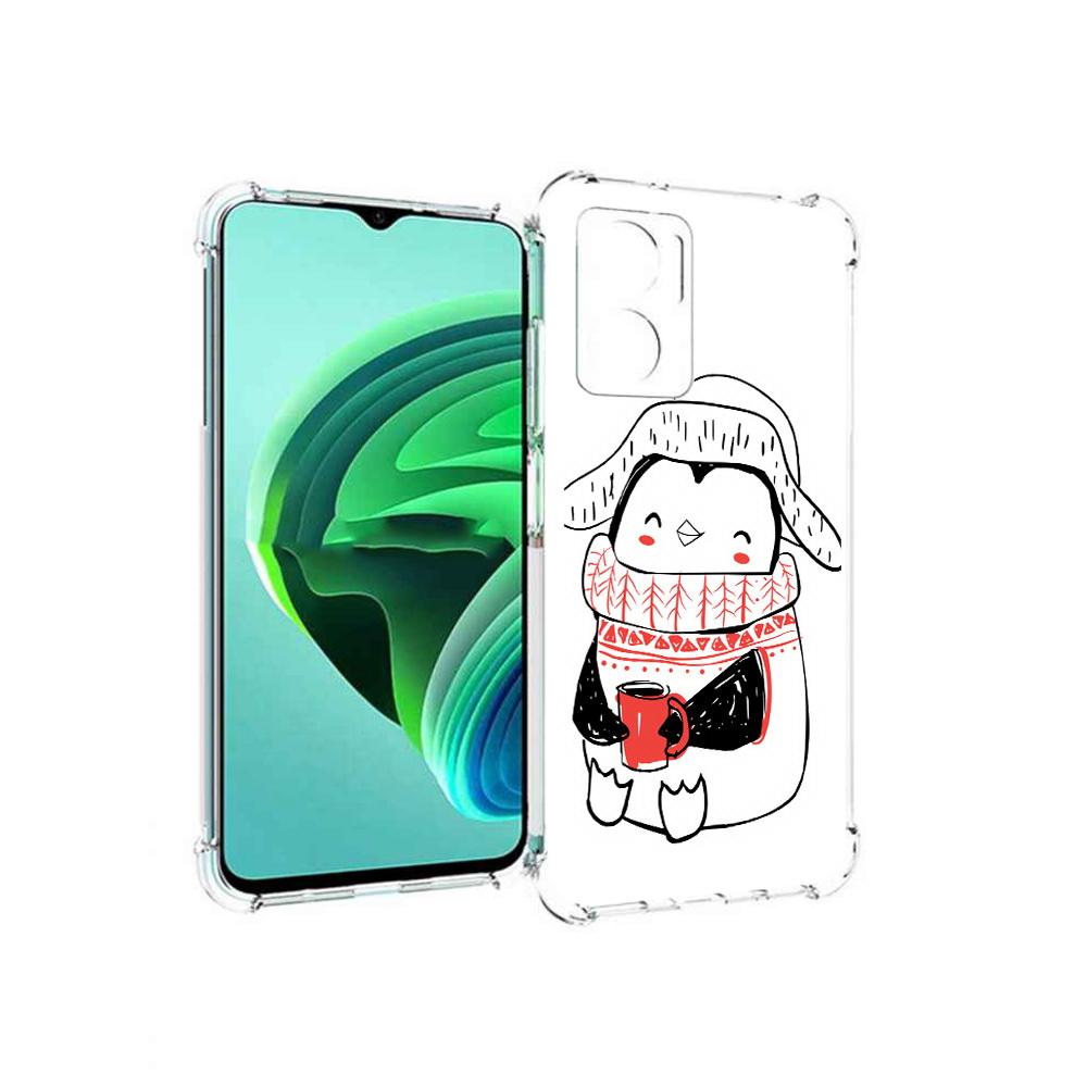Чехол MyPads Милый пингвин для Xiaomi Redmi Note 11E 5G/Redmi 11 Prime 5G/Redmi 10 5G