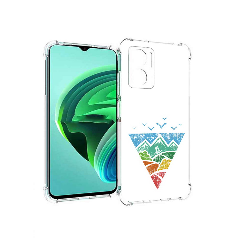 Чехол MyPads Лес земля море чайки для Xiaomi Redmi Note 11E 5G/Redmi 11 Prime 5G