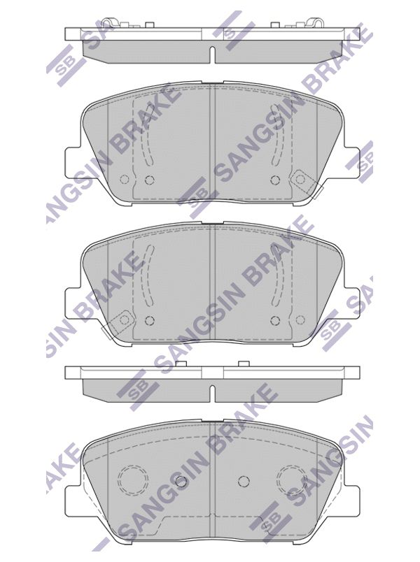 

Тормозные колодки Sangsin brake передние gp1403