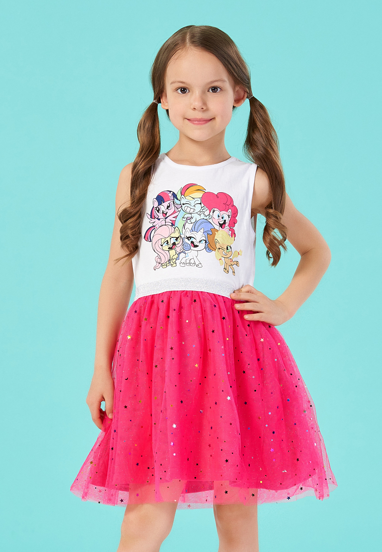 фото Сарафан детский my little pony ss21mlp101447 белый/розовый р.98