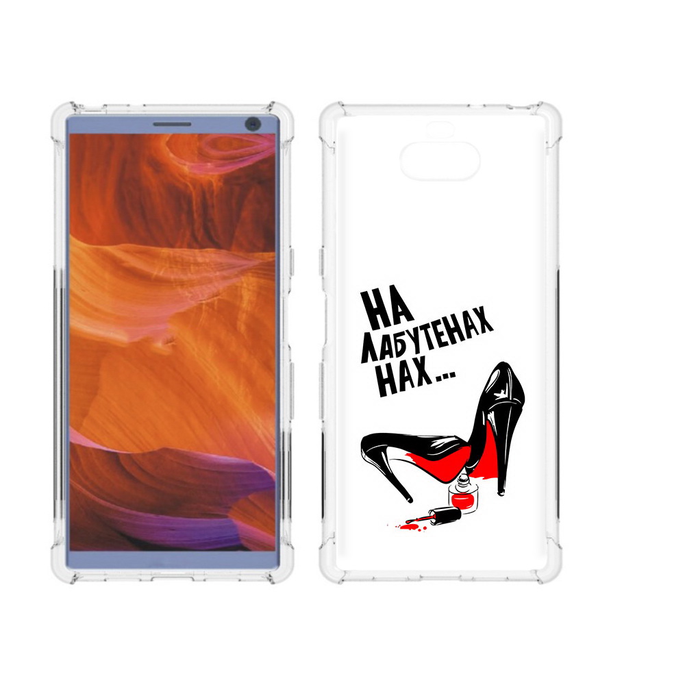 

Чехол MyPads Tocco для Sony Xperia 10 Plus на лабутенах, Прозрачный, Tocco