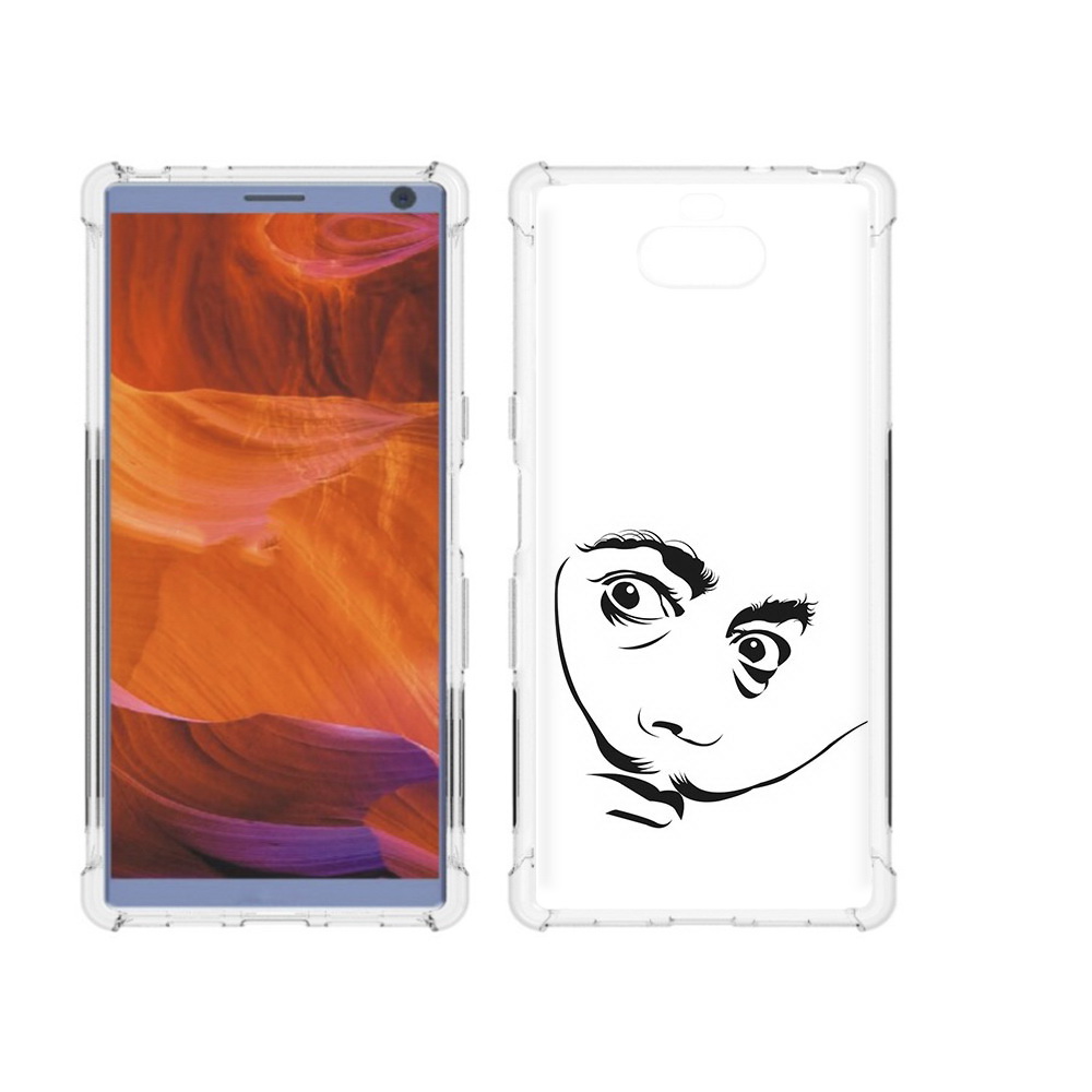 

Чехол MyPads Tocco для Sony Xperia 10 Plus мужчина с длинными усами, Прозрачный, Tocco