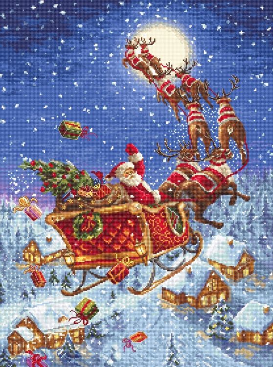 

Набор для вышивания Letistitch The reindeers on its way! 958