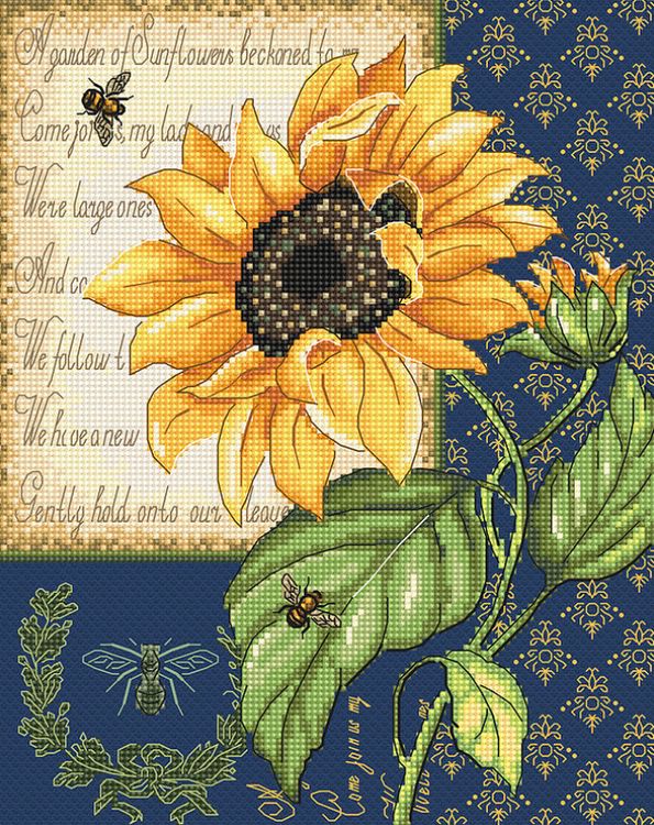 

Набор для вышивания Letistitch Sunflower Melody 998