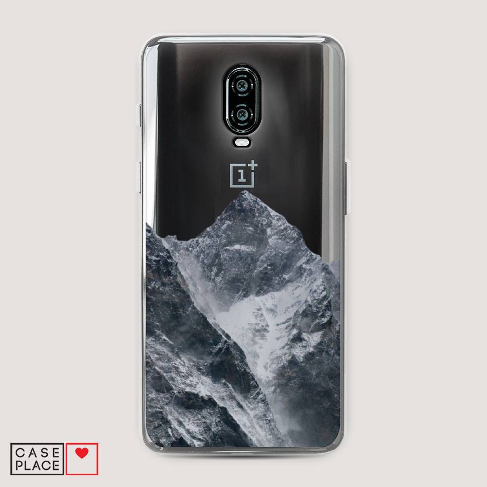 

Чехол на Oneplus 6T "Горы арт 4", Серый;бежевый, 150650-2