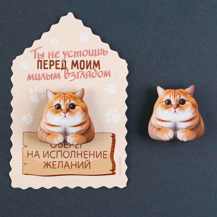 

Значок-талисман деревянный «Ты не устоишь», 3,3 х 3,3 см