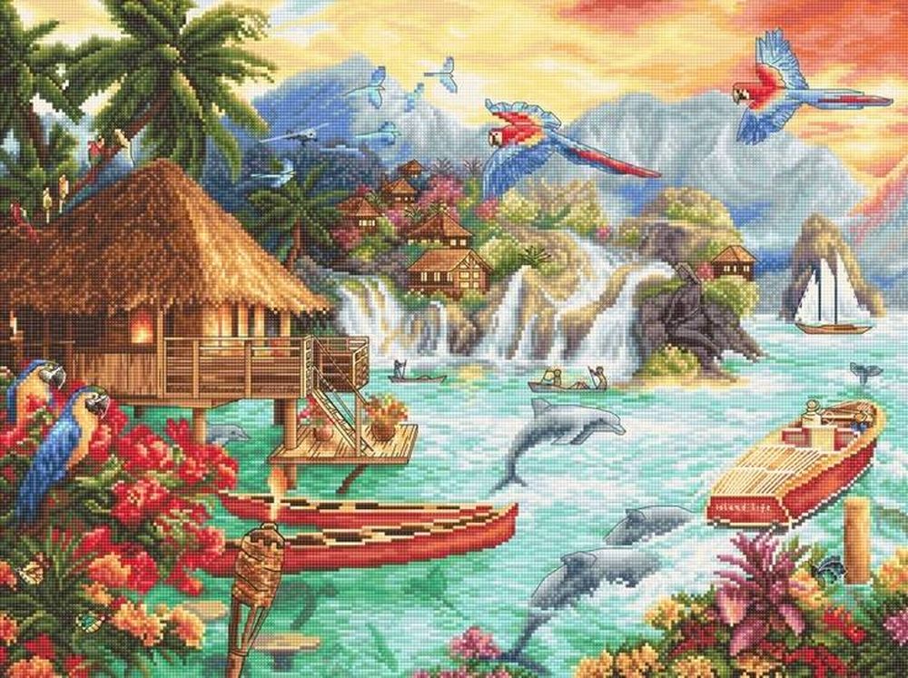 фото Набор для вышивания letistitch island life 925