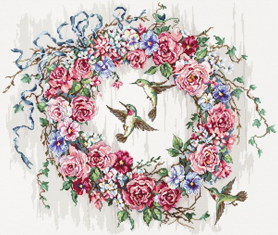 

Набор для вышивания Letistitch Hummingbird Wreath 990