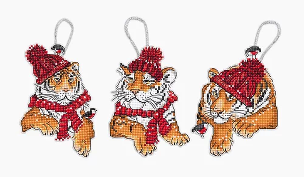

Набор для вышивания LETI Рождественские тигры