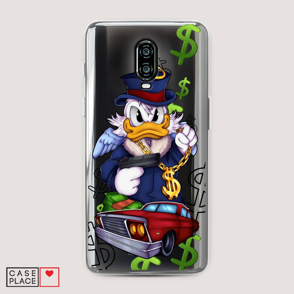 

Чехол на Oneplus 6T "Scrooge McDuck with a Gold Chain", Красный;синий;белый, 150650-6