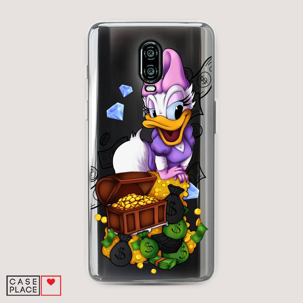 

Чехол на Oneplus 6T "Rich Daisy Duck", Коричневый;белый;фиолетовый, 150650-6