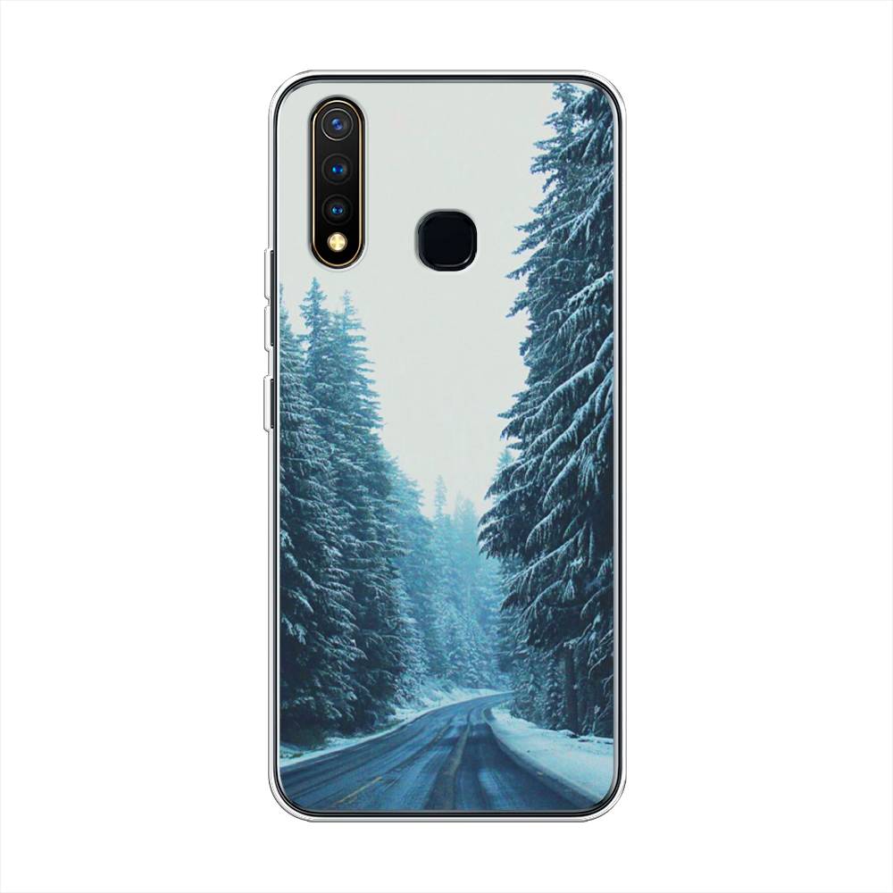 

Чехол для Vivo Y19 "Зима 9", Бежевый;голубой;черный, 261950-2