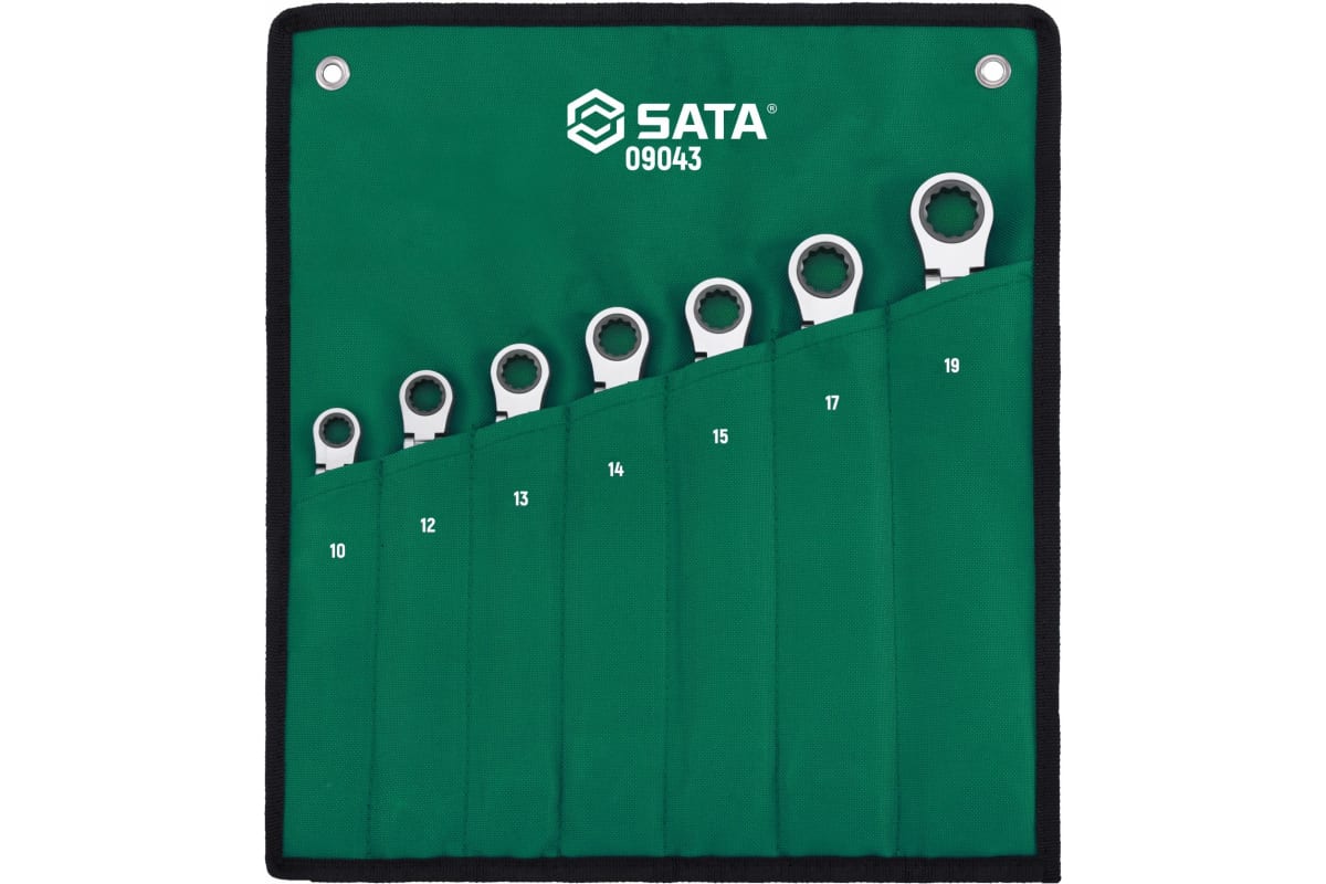 

Набор ключей с наконечником типа XL Sata 7 предметов 09043, Зеленый