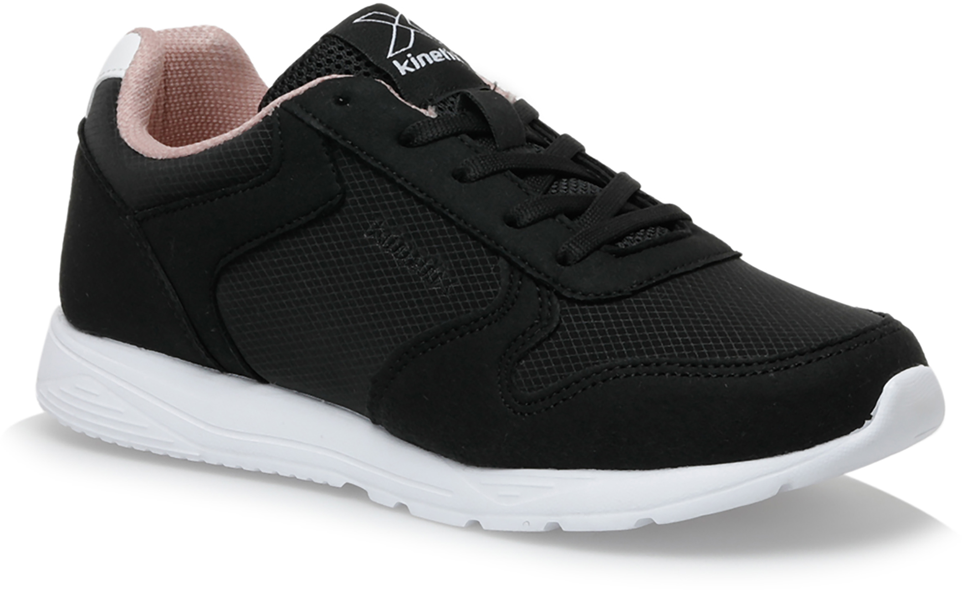 Кроссовки женские Kinetix BLACK SNEAKER MENT PU W 2PR черные 39 EU