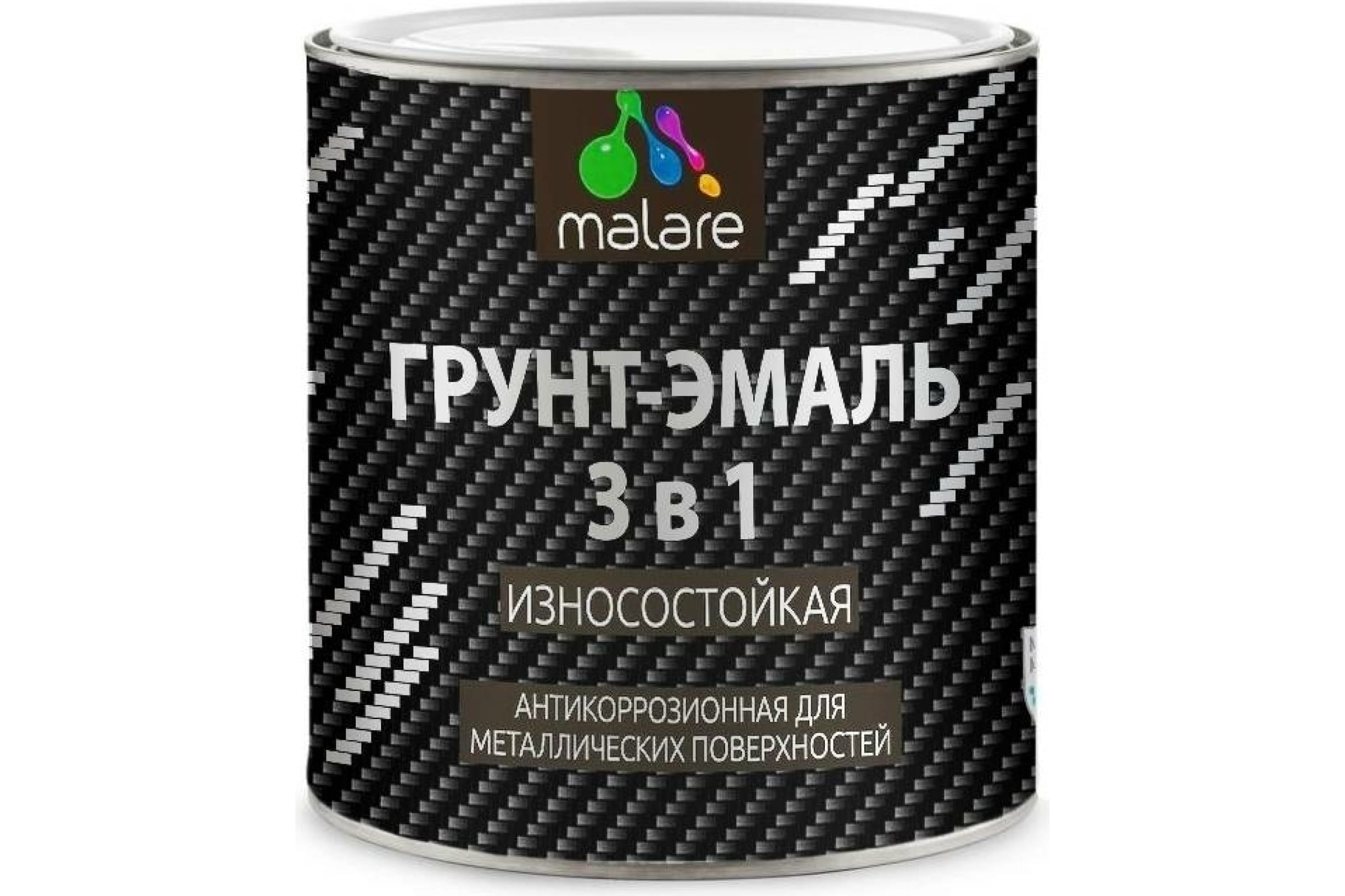

Грунт-Эмаль MALARE 3 в 1 по ржавчине, светло-серый, 2 кг 7930085243555