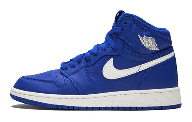 

Кеды унисекс Jordan Air Jordan 1 Retro High Hyper Royal GS синие 38.5 EU, Синий, Air Jordan 1 Retro High Hyper Royal GS