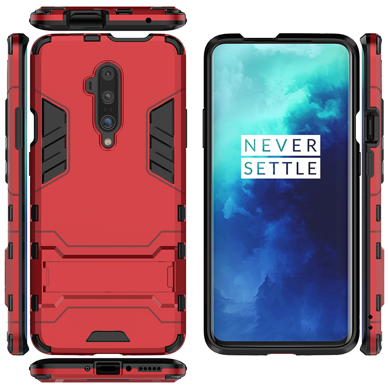 

Противоударный чехол Transformer-2 с функцией подставки для OnePlus 7 Pro /7T Pro, красный, Transformer-2