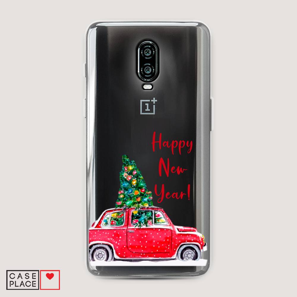 

Чехол на Oneplus 6T "Happy New Year", Красный;зеленый, 150650-5