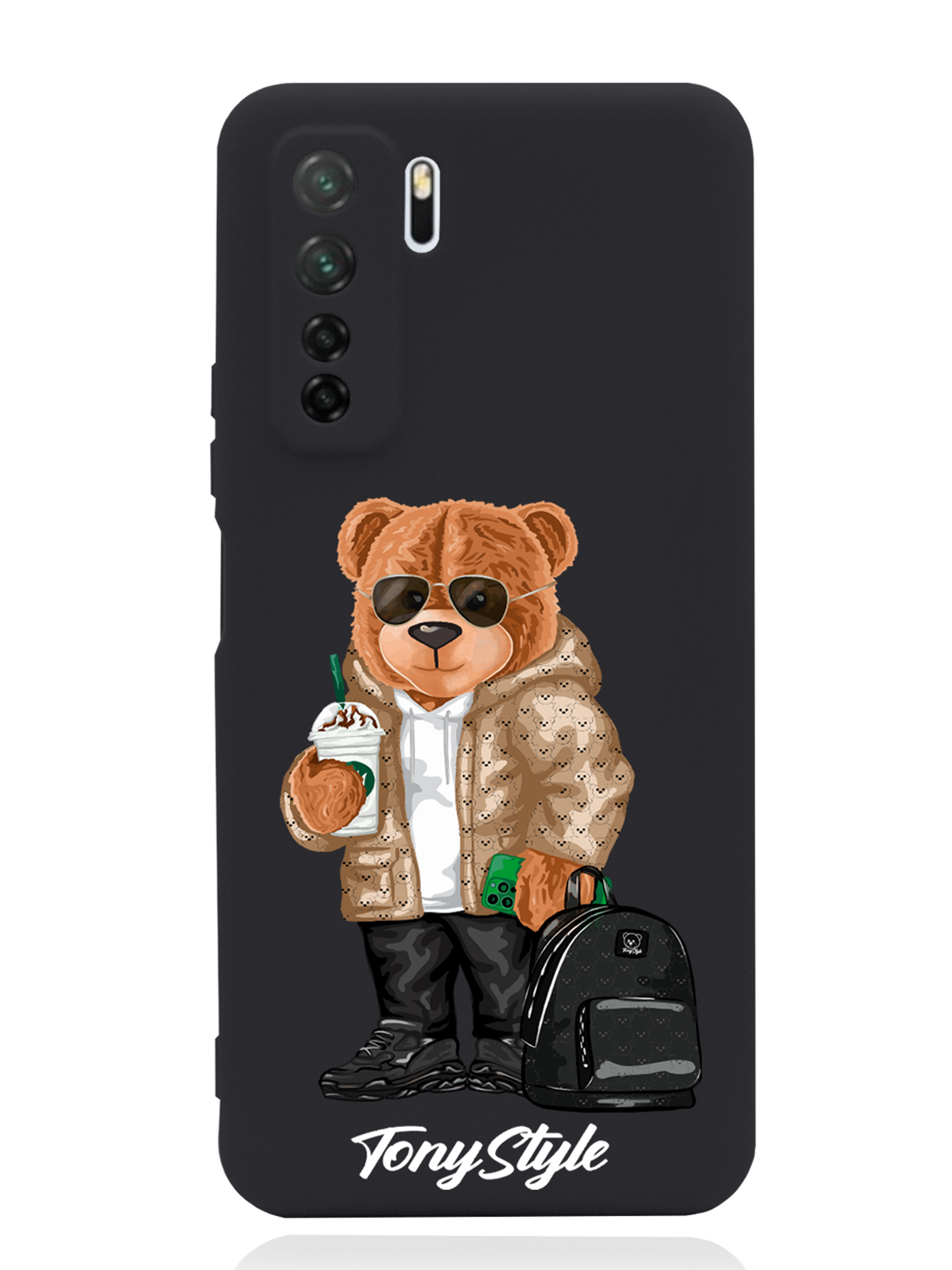 

Чехол Tony Style Huawei P40 Lite Tony Style в очках, Коричневый;черный;белый, Huawei P40 Lite Tony Style в очках