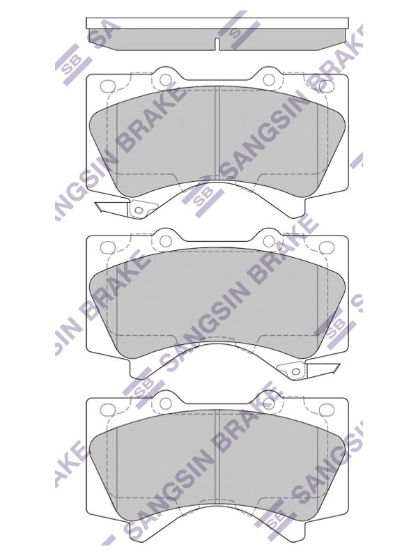 

Тормозные колодки Sangsin brake передние gp1381