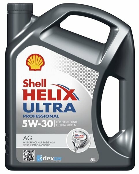 фото Масло моторное shell helix ultra professional ag 5w-30 5л shell арт. 550046301