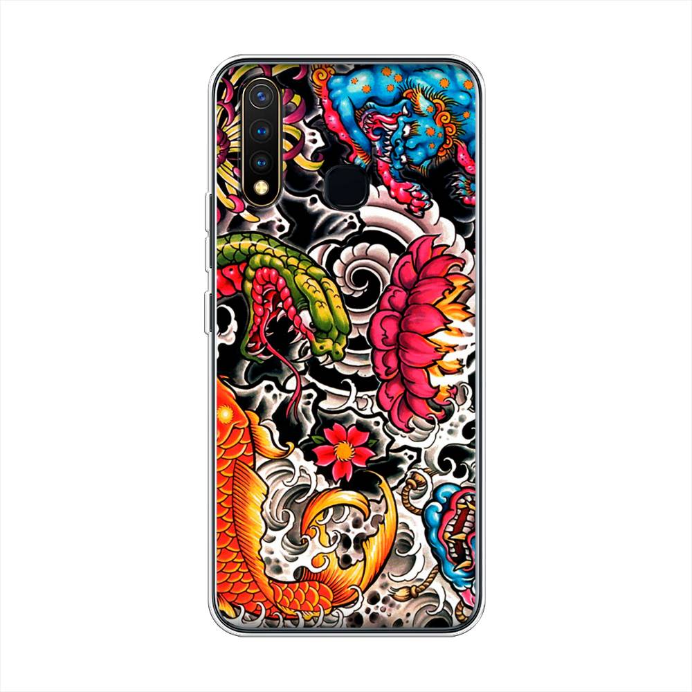 

Чехол для Vivo Y19 "Японское искусство", Красный;оранжевый;голубой, 261950-4