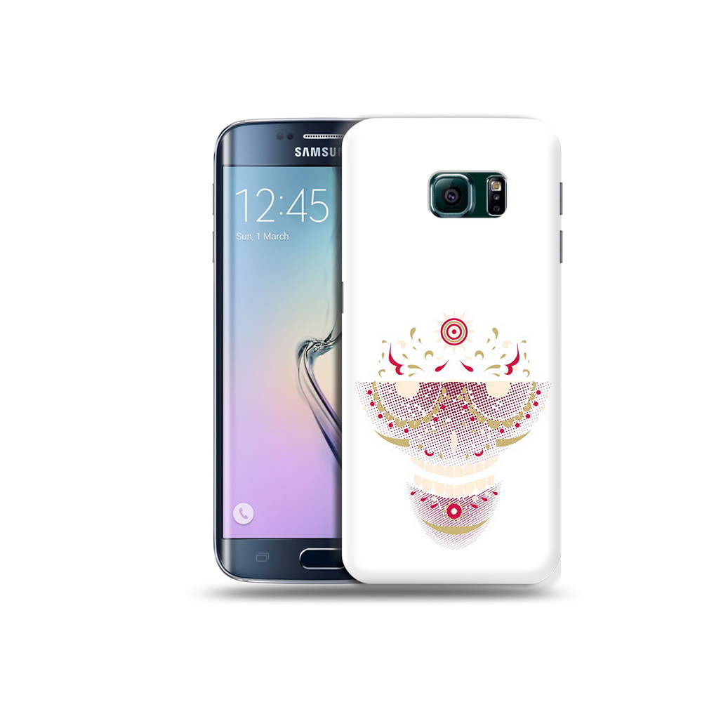 Чехол MyPads Tocco для Samsung Galaxy S6 Edge карнавальный скелет абстракция
