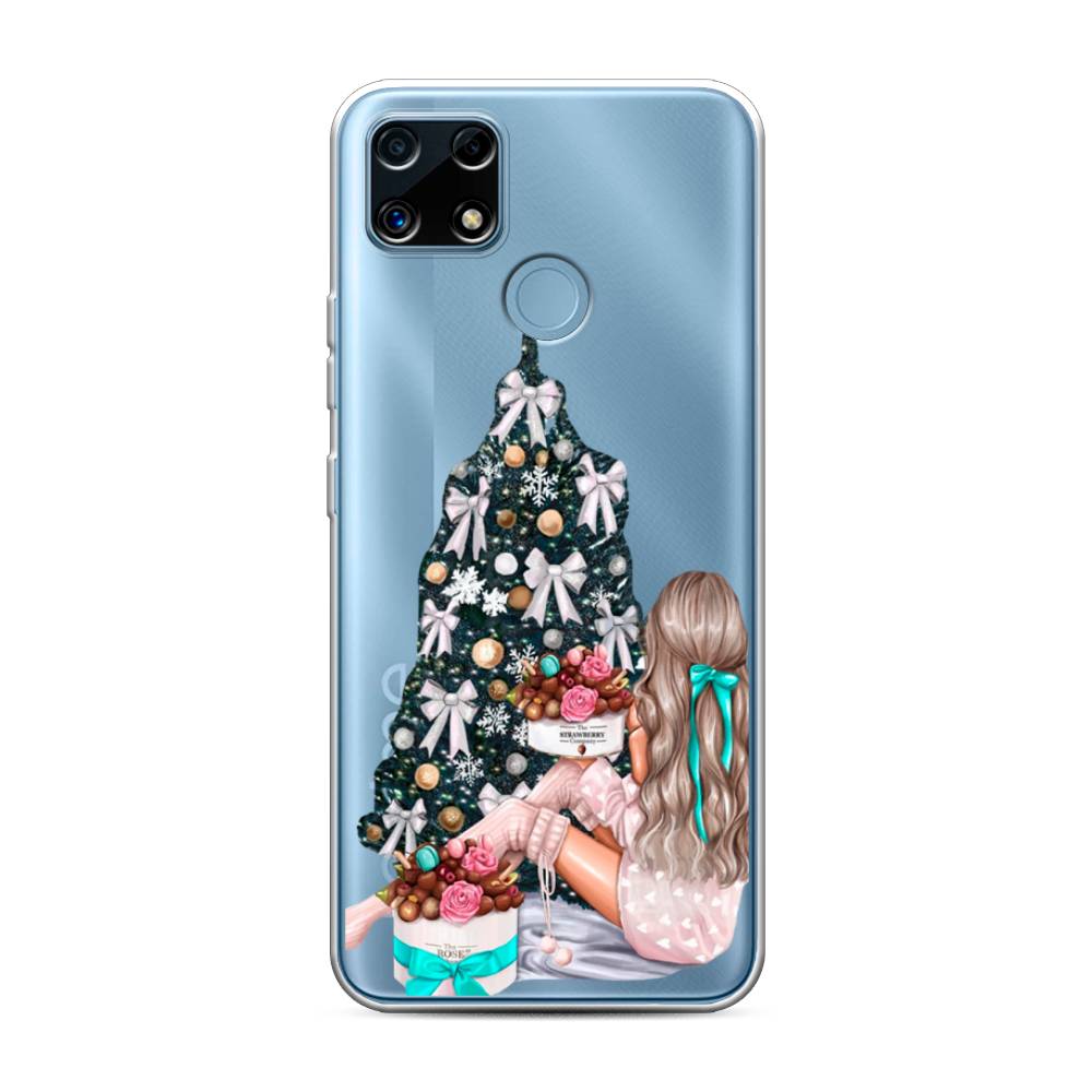 

Чехол для Oppo Realme C25/C25s "New Year", Зеленый;бежевый;голубой, 256950-5