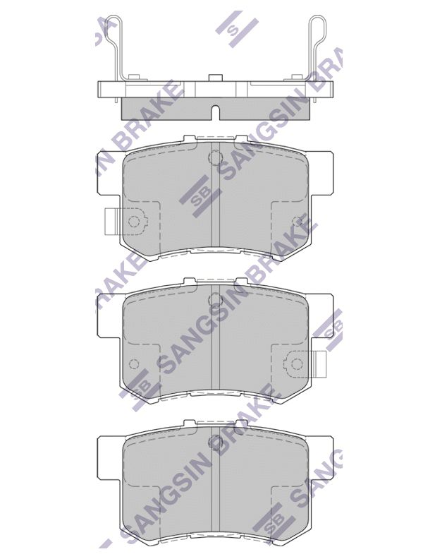 

Колодки задние HONDA ACCORD IV-VI, CIVIC VIII GP1368