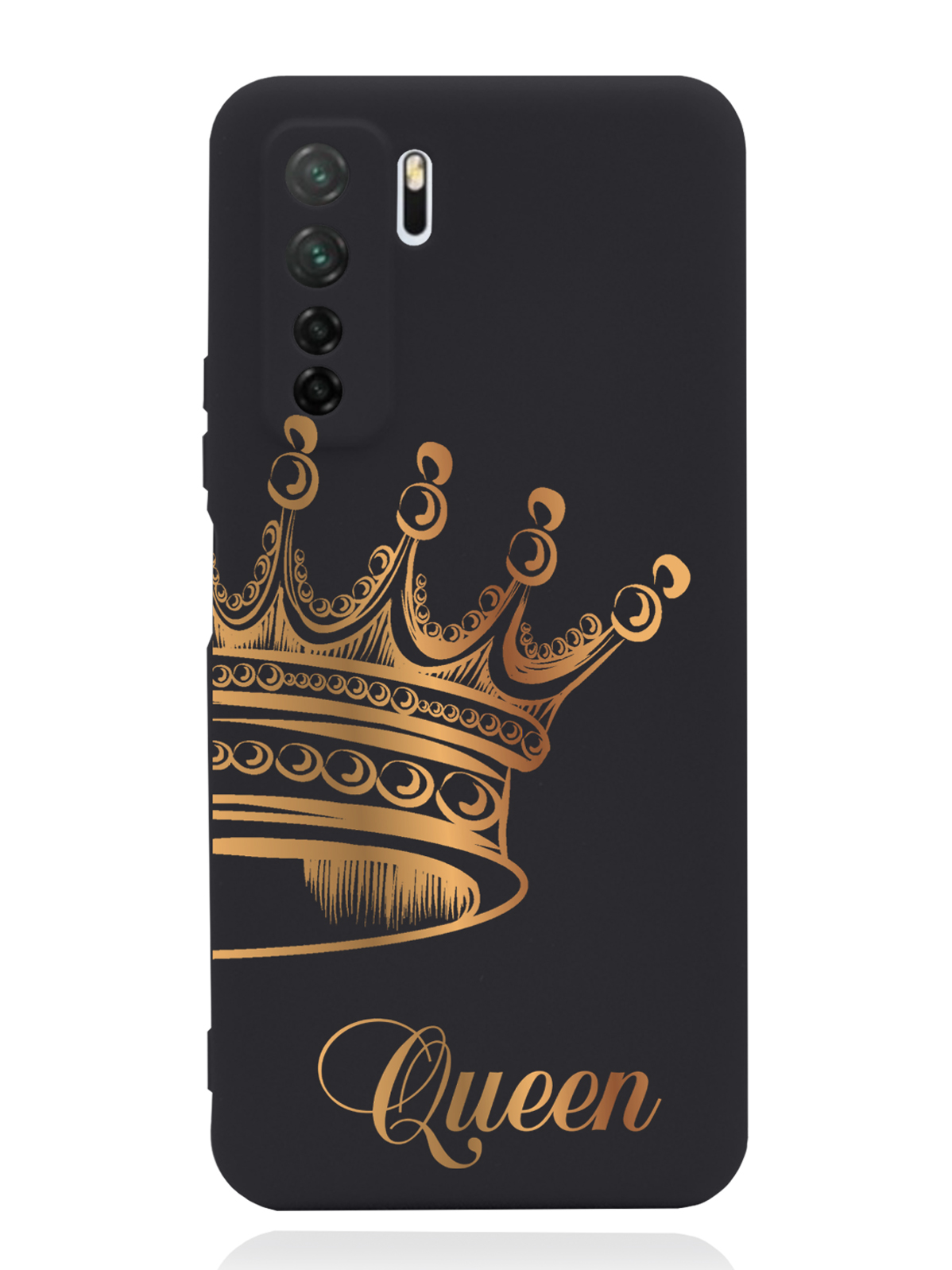 

Чехол MustHaveCase Huawei P40 Lite Парный чехол корона Queen, Черный;золотистый, Huawei P40 Lite Парный чехол корона Queen