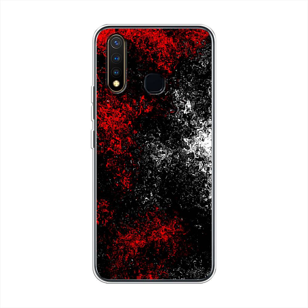 

Чехол для Vivo Y19 "Монотипия", Красный;черный;белый, 261950-3