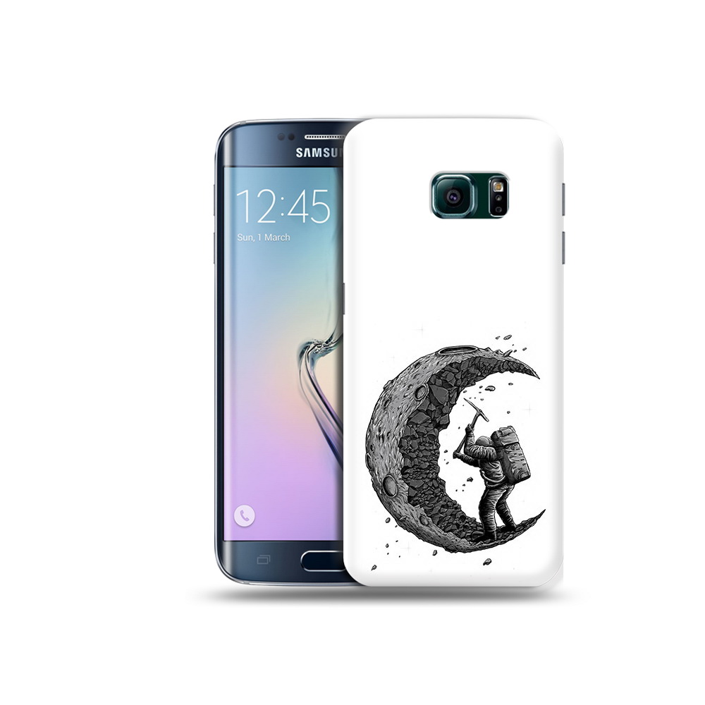 

Чехол MyPads Tocco для Samsung Galaxy S6 Edge камненная луна, Прозрачный, Tocco