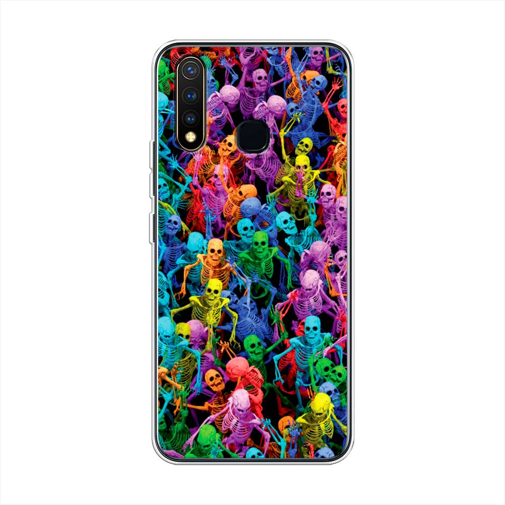 

Чехол для Vivo Y19 "Вечеринка скелетов", Фиолетовый;желтый;оранжевый, 261950-6