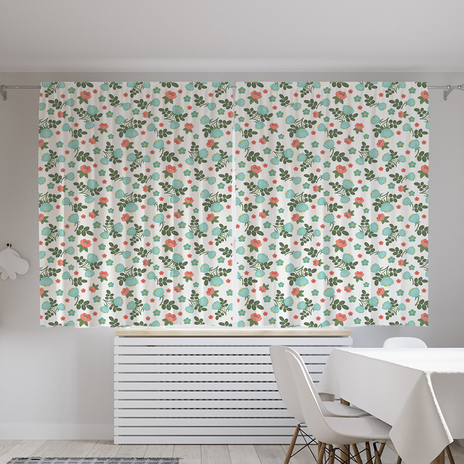 

Классические шторы JoyArty "Цветочные наброски", серия Oxford DeLux, 2 полотна 145x180 см, Цветочные наброски