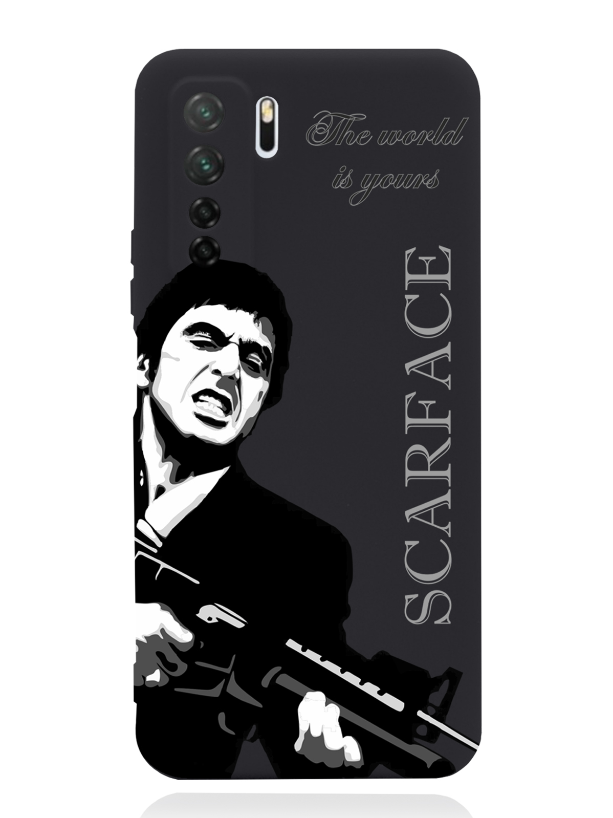 

Чехол MustHaveCase Huawei P40 Lite Scarface Tony Montana Лицо со шрамом, Серый;черный, Huawei P40 Lite Scarface Tony Montana Лицо со шрамом