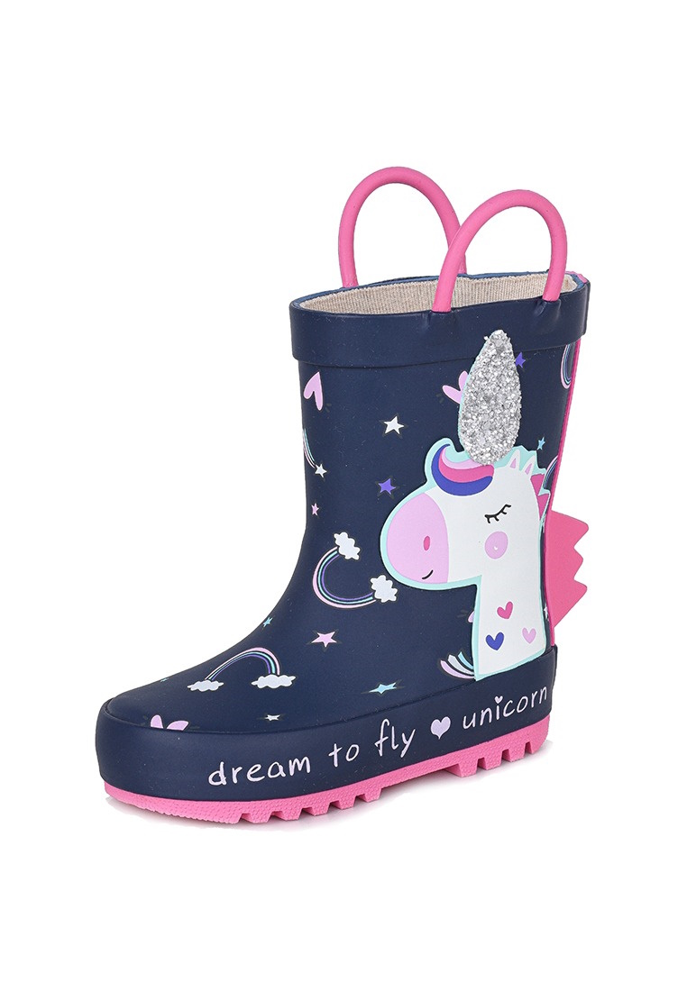 

Сапоги резиновые Honey Girl YB23AW-1114 темно-синий, 23, Синий;розовый;разноцветный, 218517