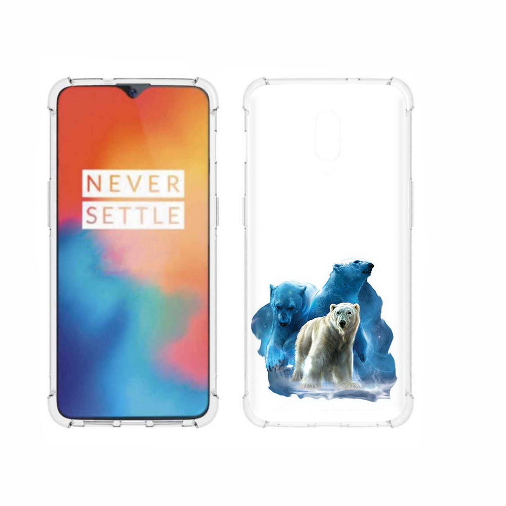 

Чехол MyPads Tocco для OnePlus 6T полярный медведь, Прозрачный, Tocco