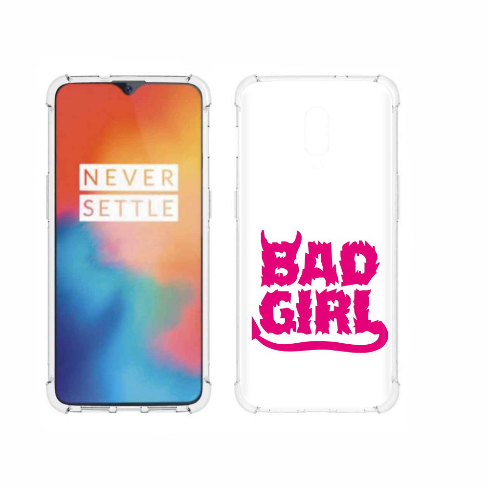 

Чехол MyPads Tocco для OnePlus 6T плохая девочка, Прозрачный, Tocco