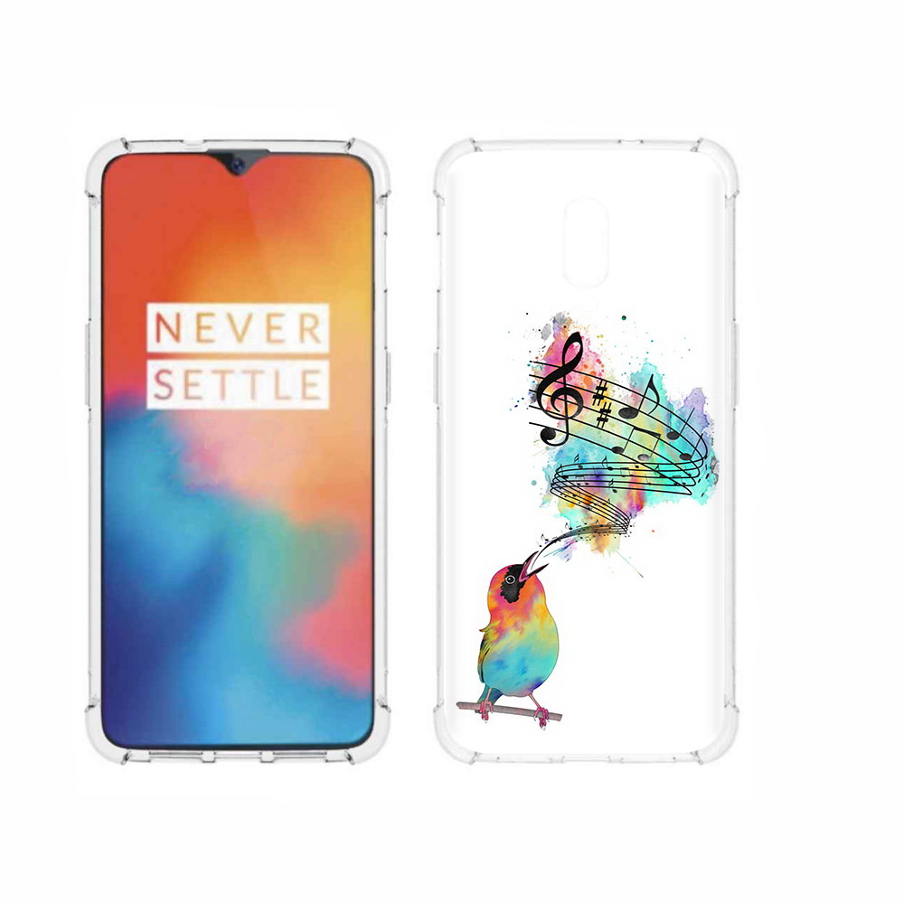

Чехол MyPads Tocco для OnePlus 6T певчая птичка, Прозрачный, Tocco