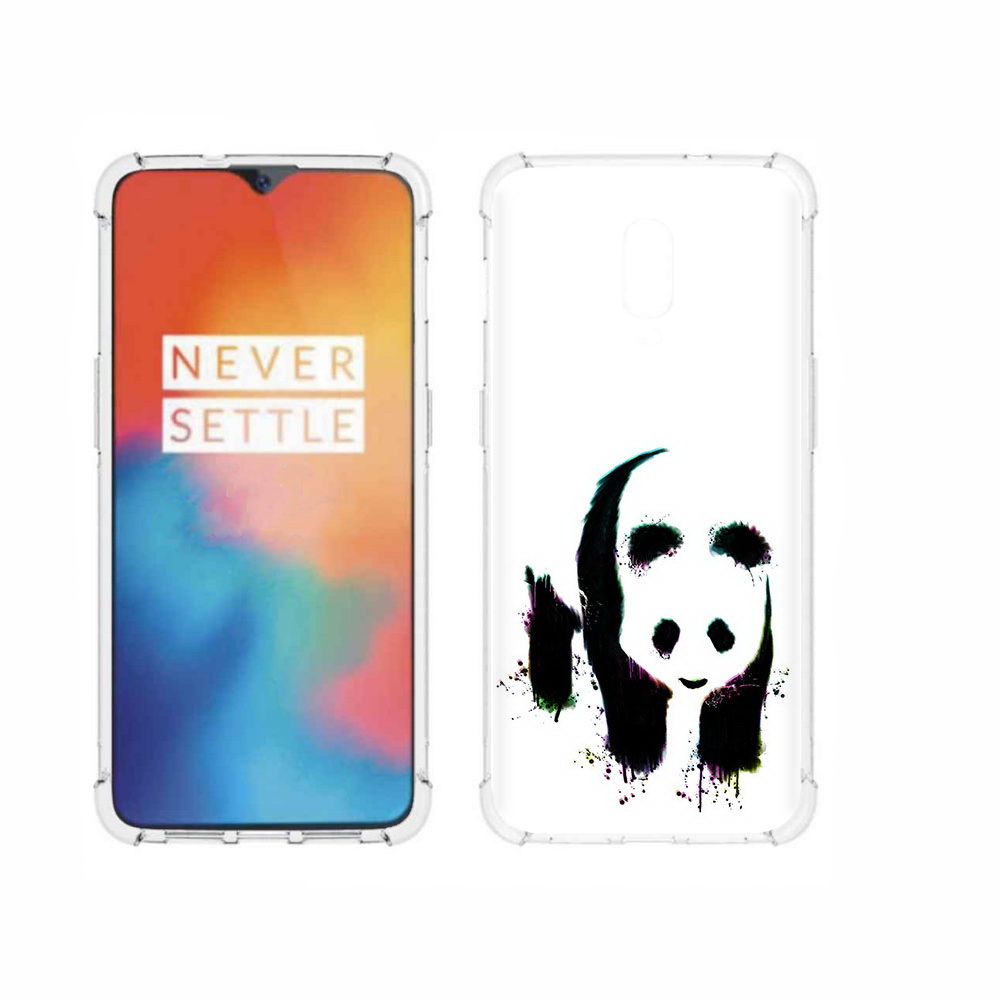 

Чехол MyPads Tocco для OnePlus 6T панда в акварели, Прозрачный, Tocco