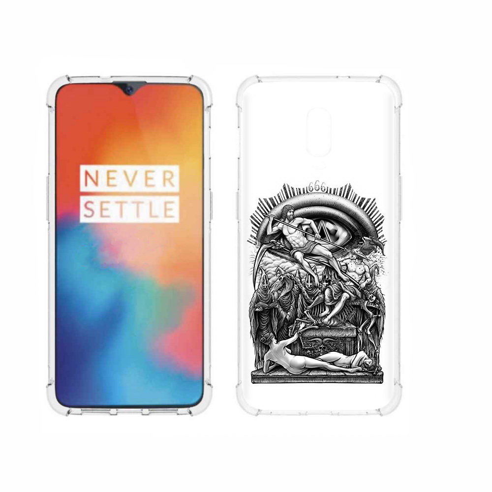

Чехол MyPads Tocco для OnePlus 6T оракул черно белый, Прозрачный, Tocco